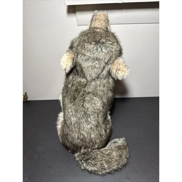Douglas Raina 12" Howling Wolf Plush Stuffed Animal - Picture 4 of 9